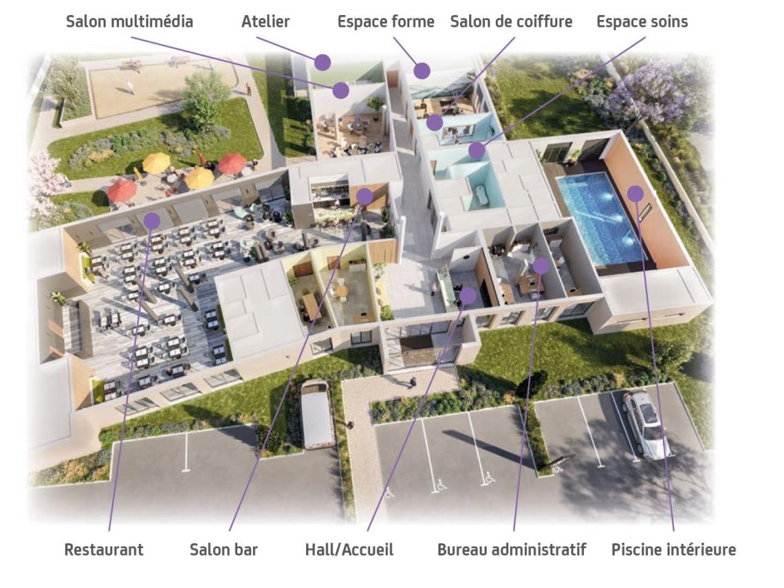 Résidence services Seniors Domitys L'Aubier de Tilia - CHÂTEAURENARD