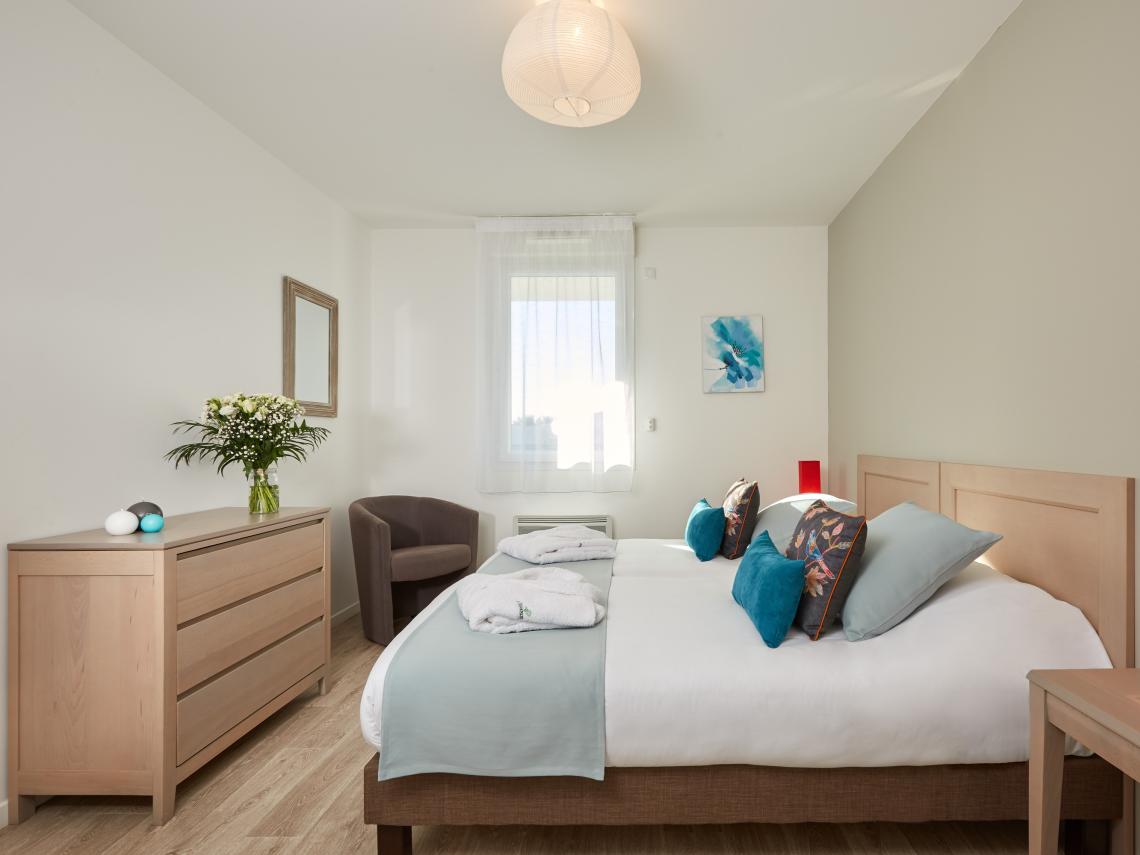Résidence Seniors Les Girandières de Perpignan : Appartement deux pièces, chambre