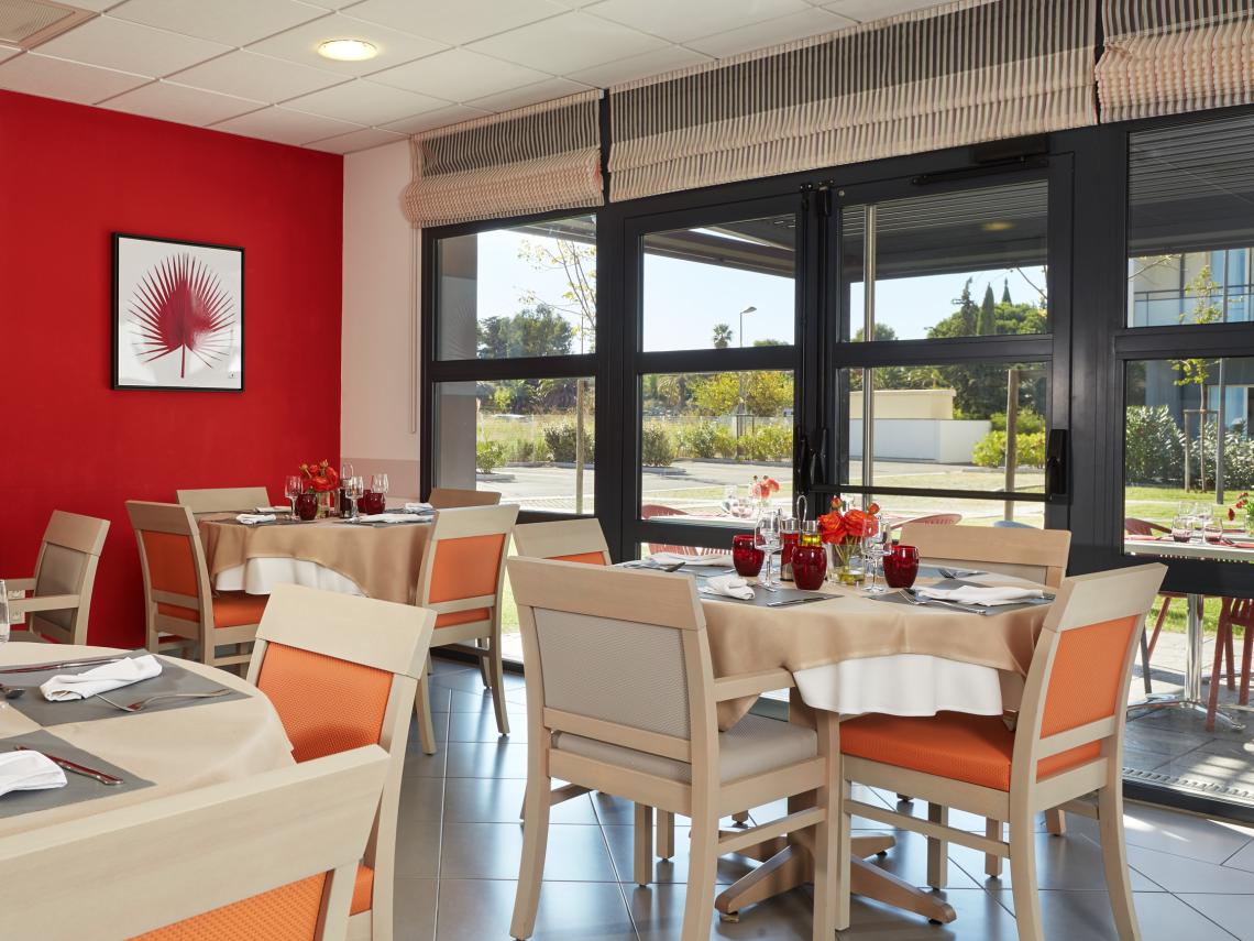 Résidence Seniors Les Girandières de Perpignan : Restaurant