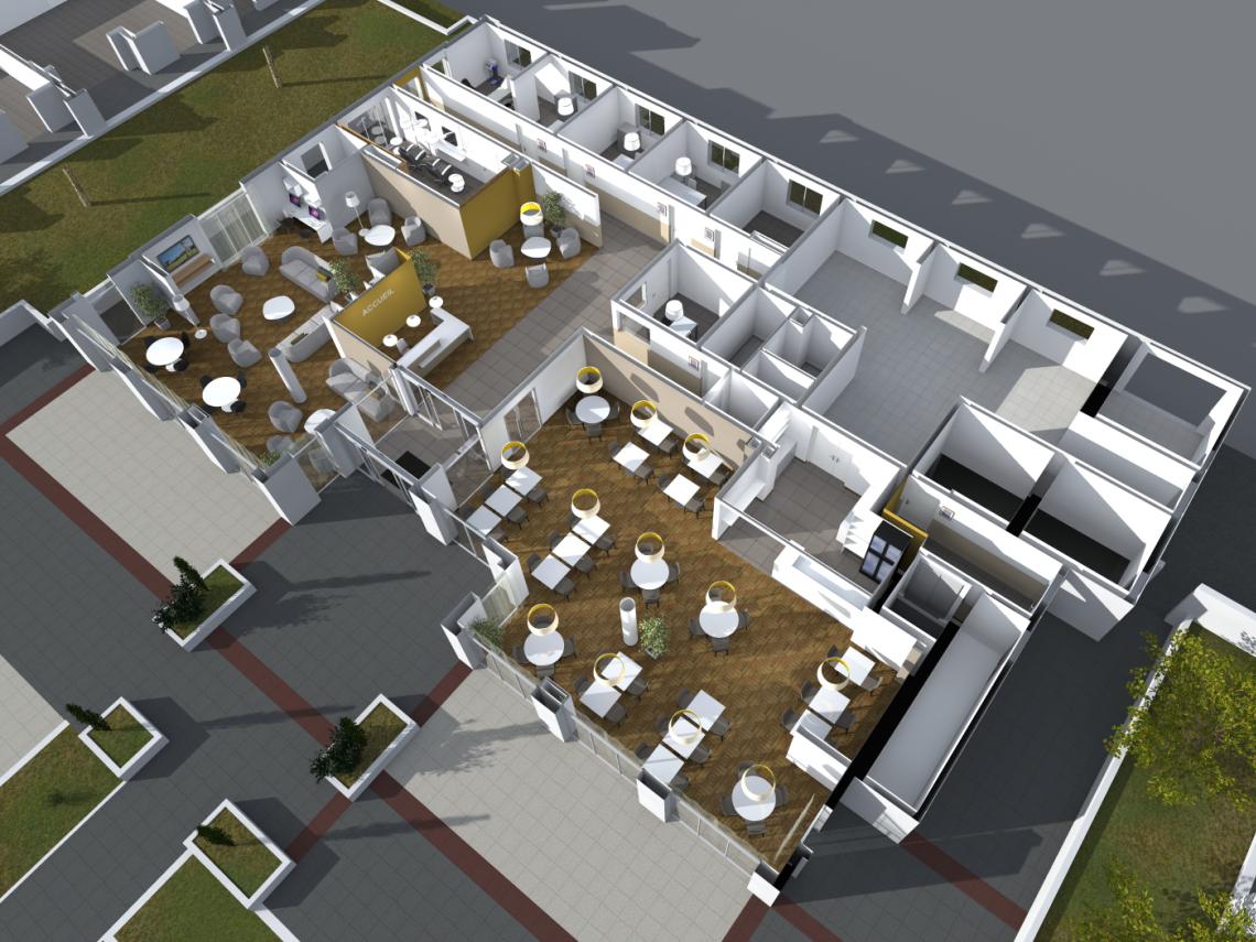Occitalia, Résidence services seniors : Domaine d'Ucetia : Vue d'ensemble des espaces communs