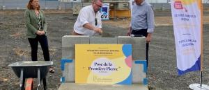 Pose de la première pierre de la future résidence Villa Beausoleil de Saint Gilles Croix de Vie