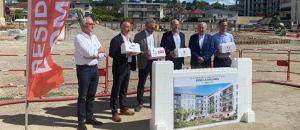 Pose de la premiere pierre de la residence services seniors DOMITYS « GALIA » À BRIVE-LA-GAILLARDE