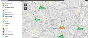 Cartographie de l'accessibilité des équipements parisiens