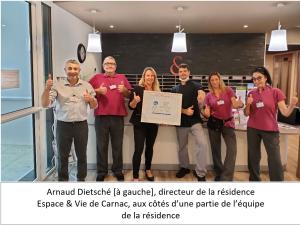  alt="Carnac : la résidence services seniors Espace & Vie décroche un label qualité"