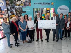  alt="Domitys remet un chèque de 66 607€ à l'association AFM-Téléhon !"