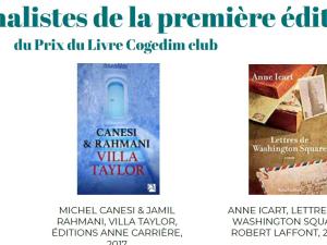  alt="Découvrez les 3 livres finalistes de la première édition du Prix du Livre Cogedim Club"
