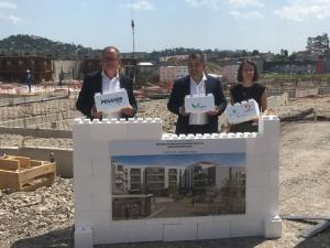  alt="Pose de la 1ère Pierre de la Résidence DOMITYS à Villars"