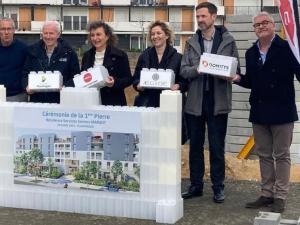  alt="Résidence service senior de Ploufragan : pose de la première pierre"