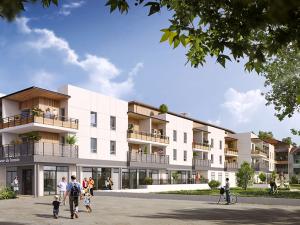  alt="Les premiers résidents de la résidence services pour seniors Les Girandières poseront leurs valises dans un nouveau complexe à Audenge mardi 2 avril 2019,"