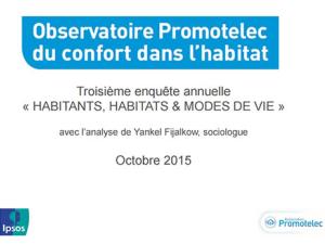  alt="L'Observatoire Promotelec présente les résultats de l'enquête annuelle "Les Français et la domotique""
