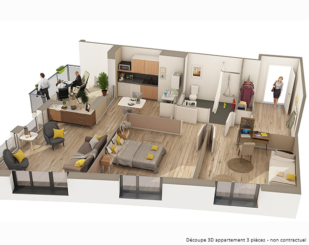 plan appartement residence senior
