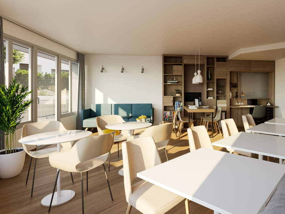  : Le restaurant de la résidence Oh Activ de Colmar, ouvert sur le quartier