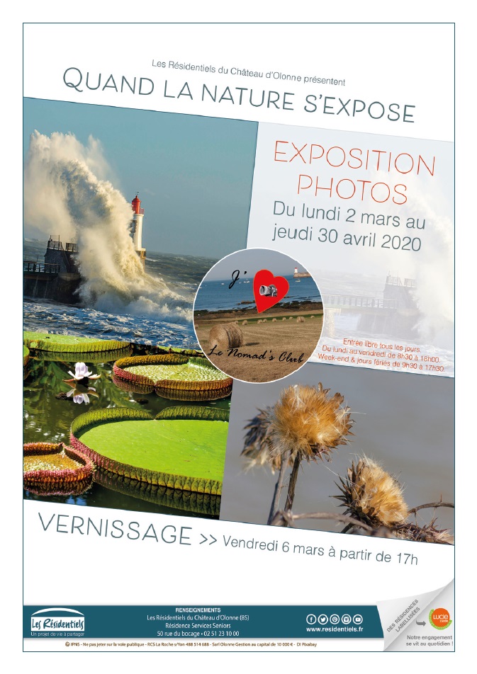 : Exposition résidence seniors Château d'Olonne (85)