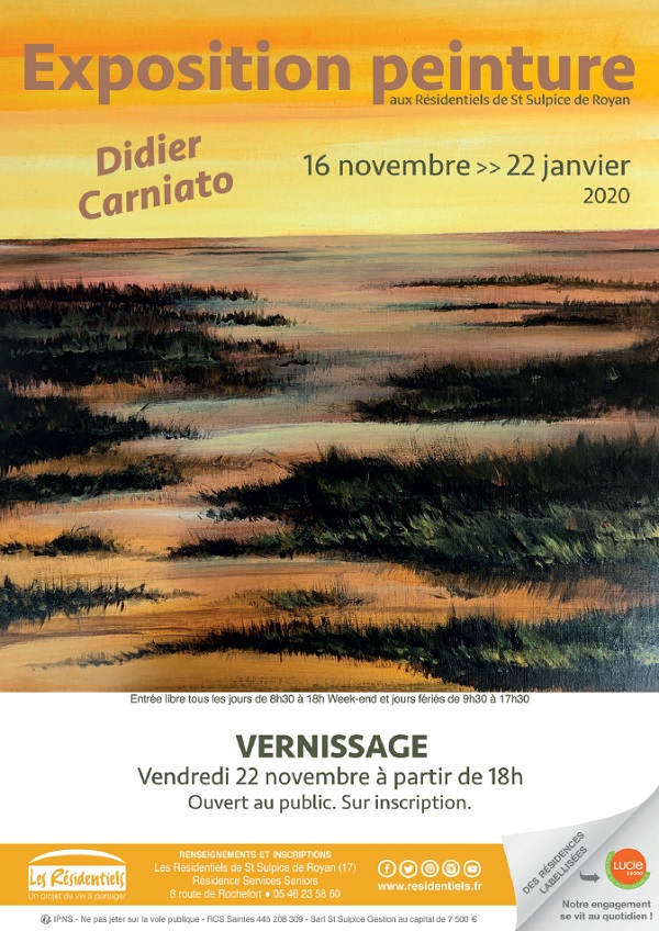 : Exposition peinture résidence seniors St Sulpice de Royan (17)