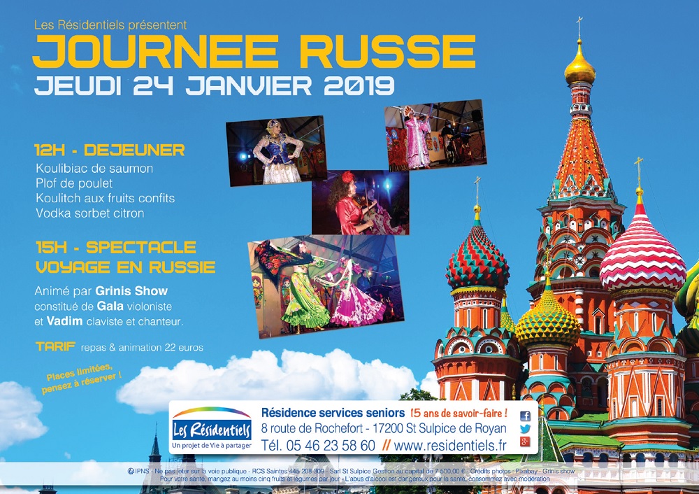 : La Russie à l'honneur aux Résidentiels de St-Sulpice de Royan