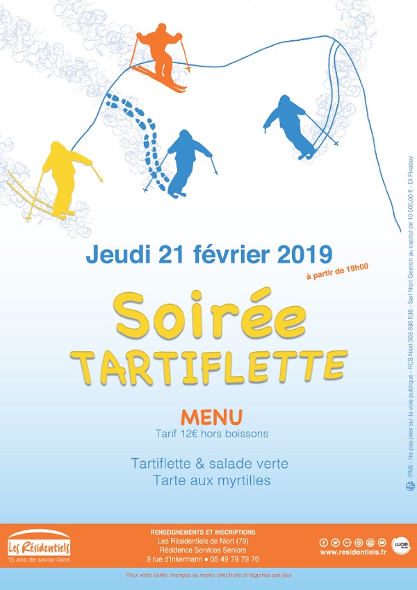 : Soiree tartiflette aux Residentiels de Niort