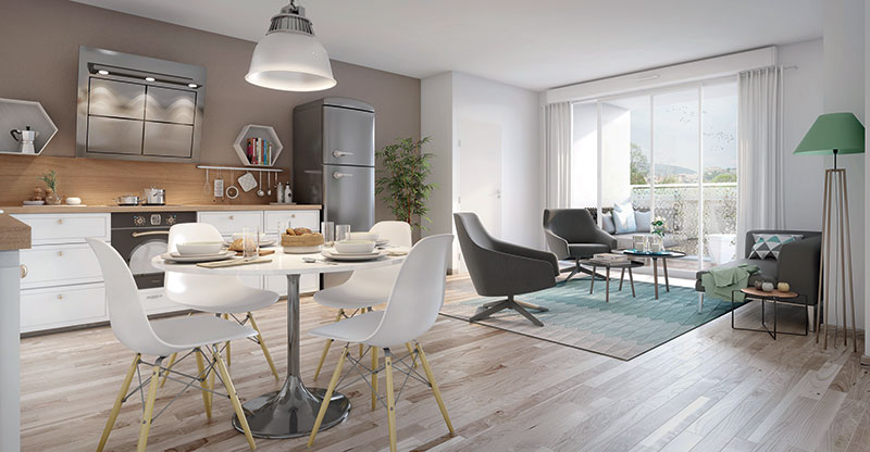 LOREDEN BONNEVILLE : Exemple d'un appartement témoin