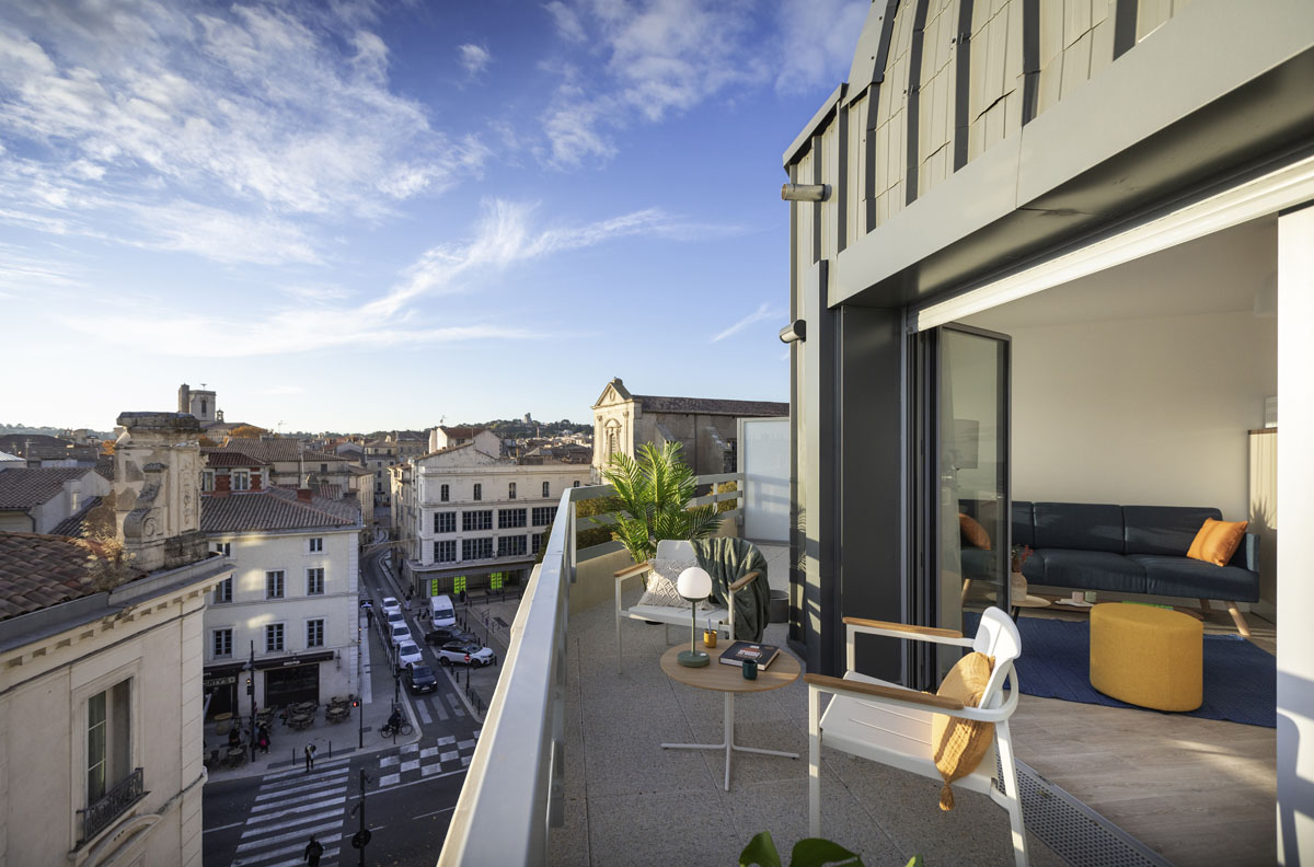 Résidence Services Seniors Oh Activ Salon-de-Provence : Des terrasses calmes et reposantes