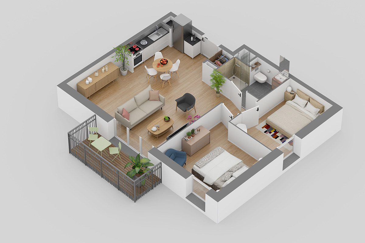 LES PASTORALES PLOUBALAY : Appartement Type